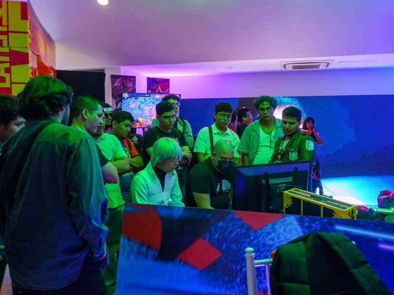 People enjoying games